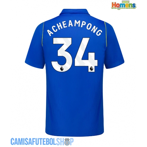 Camisa de time de futebol Chelsea Josh Acheampong #34 Replicas 1º Equipamento 2026-27 Manga Curta